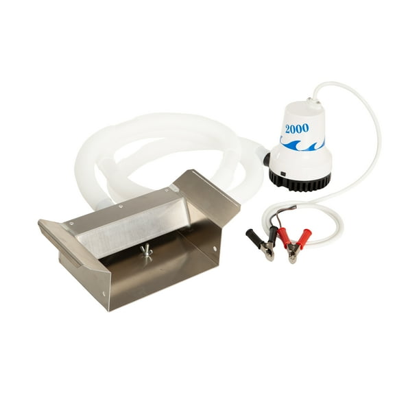 Stansport Sluice Box Header & Recirculating Pump 4.5" Height 7' Hose, Boat Accessories