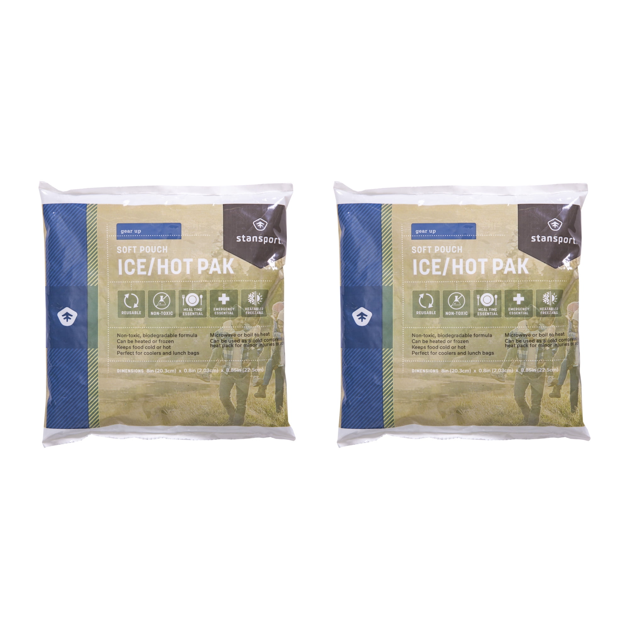 Stansport Soft Pouch Ice/Hot Pak Large - 2 Pack