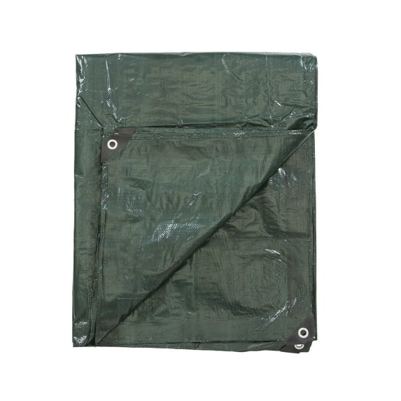 Stansport Medium-Duty Rip-Stop Tarp 14' x 16' - Forest Green