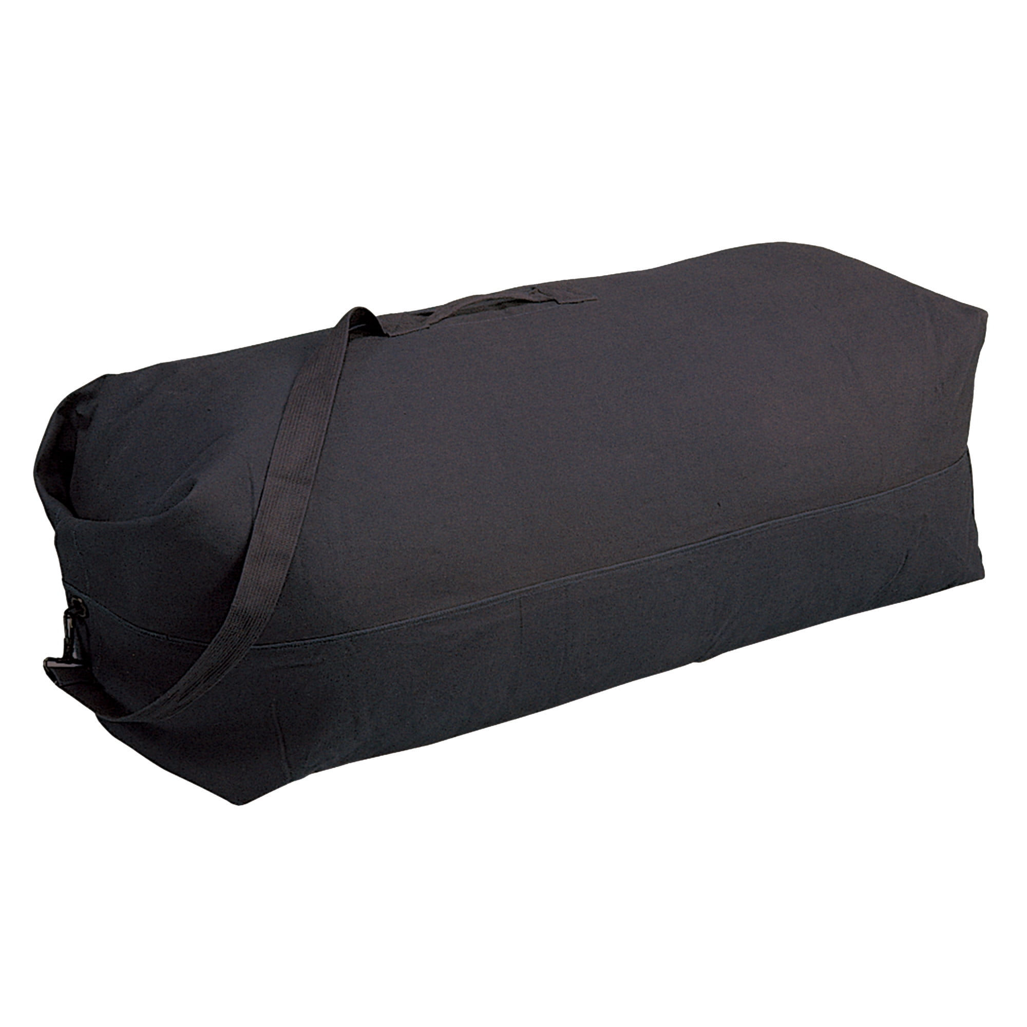 Stansport Top Load Canvas Deluxe Duffel Bag Black