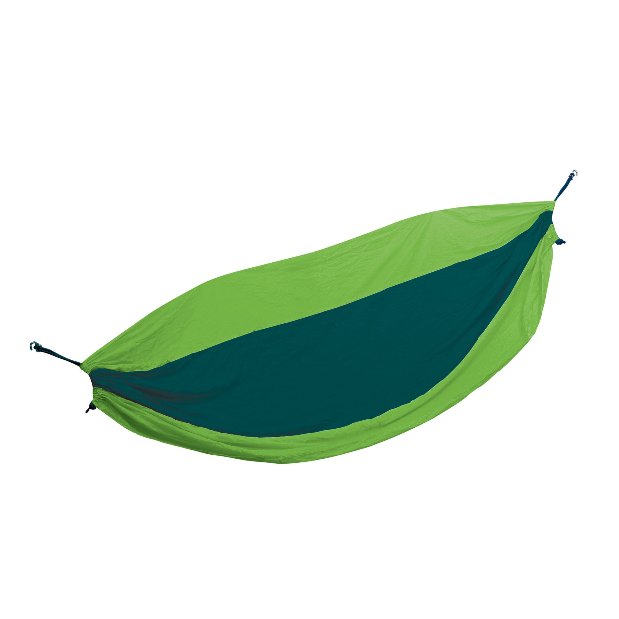 Green and Teal Nylon Two-Person Traveler Hammock