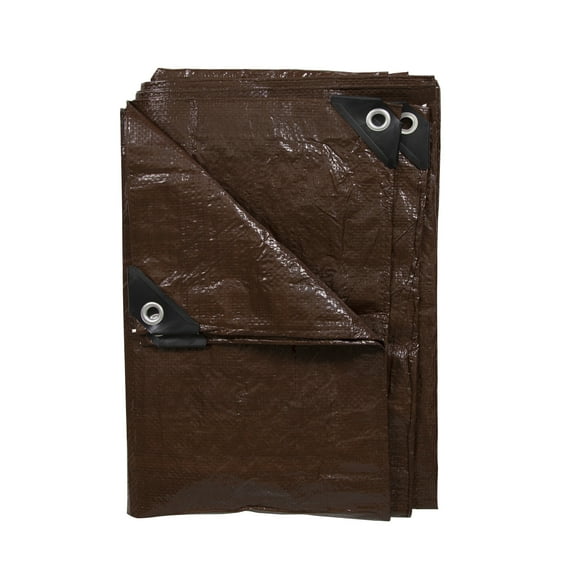 Stansport Light-Duty Rip-Stop Tarp 8' x 10' - Brown