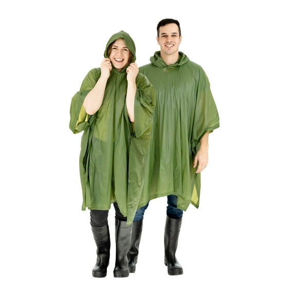 Stansport Hooded Poncho - O.D. Green