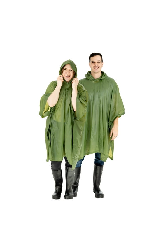 Hooded Poncho - O.D. Green