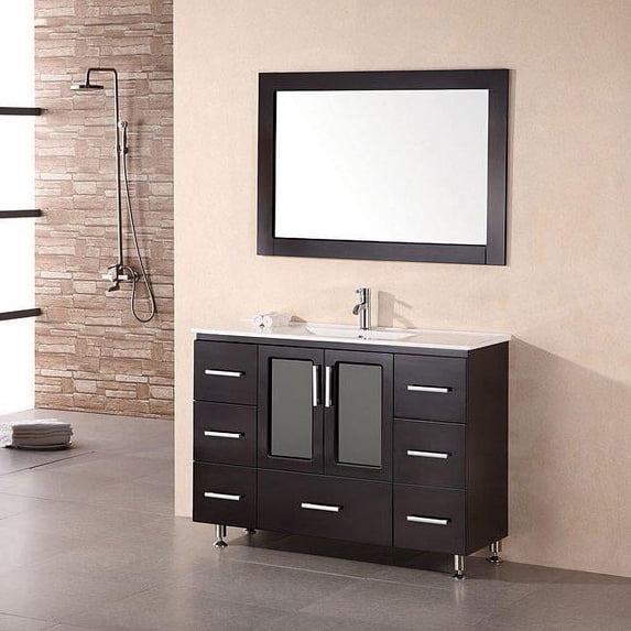 Stanton 48 in. modern vanity with drop in sink