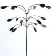 thumbnail image 1 of Stanwood Wind Sculpture Triple Leaf Windmill Outdoor Garden Copper Art, 1 of 3