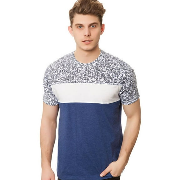 Staple Mens The Scribble Piece Graphic T-Shirt, Blue, Small