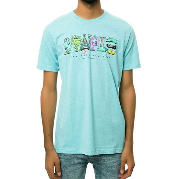 Staple Mens The Staple Monster Graphic T-Shirt, Green, X-Small