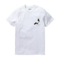 thumbnail image 1 of Staple Pigeon Men's T-Shirt Embroidered Logo Pocket Short Sleeve Tee in White (Small, White), 1 of 3