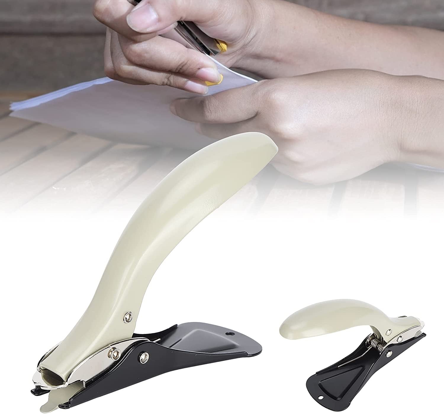 Staple Puller, 25mm/in Ergonomic 50 Pages Heavy Duty Staple Remover for