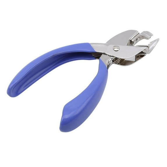 Staple Removers Staple Pull Office Staple Removal Tool Hand-held Comfort and Energy Saving, no Damage to Paper(Pink and Blue)