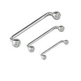 thumbnail image 1 of Staple Surface Barbell with Internally Threaded Press Fit Clear Gem 14GA, 1 of 6