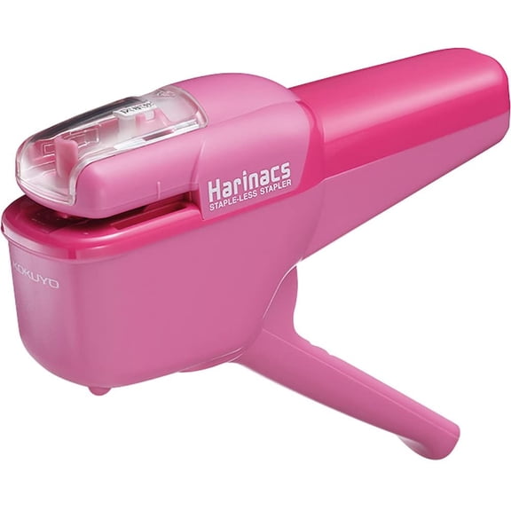 Stapleless Stapler, Harinacs Handheld Staple-Free, Up to 10 Sheets No Staple Binding, Portable Compact Holeless Stapler, Pink, Japan Import (SLN-MSH110P)