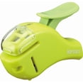 thumbnail image 1 of Stapleless Stapler, Harinacs Handheld Staple-Free, Up to 5 Sheets No Staple Binding, Portable Holeless Compact Alpha, Green, Japan Import (SLN-MSH305G), 1 of 4