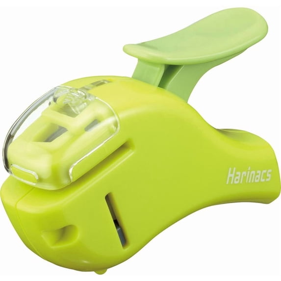 Stapleless Stapler, Harinacs Handheld Staple-Free, Up to 5 Sheets No Staple Binding, Portable Holeless Compact Alpha, Green, Japan Import (SLN-MSH305G)