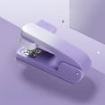 thumbnail image 1 of Stapler 360 Degree Rotatable Office Stapler – Jam Resistant Easy One Finger Lever Action Desktop Stapler with 1000 Standard Staples, 20 Sheet Capacity, Plastic, Green/Purple/Pink, 1 of 5