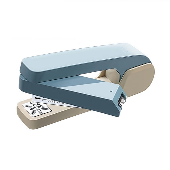 Stapler Blue 360  Rotating Office Data Multi functional Effortless Mid seam Binding Device