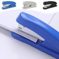 thumbnail image 1 of Stapler Handheld Ergonomic Grip | Heavy Duty Small Size | Staples Up to 25 Sheets | Portable Lightweight Plastic | Suitable for Home Office Use | 1 Pack | 4.84 x 2.01 x 1.57 in | Black Blue White, 1 of 6