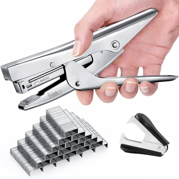 Stapler Heavy Duty with 1000 Staples & Remover, 20-Sheet Capacity, Metal  Stapler for Office/Home