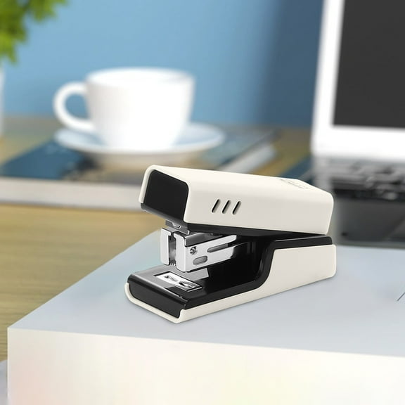 Stapler Large and Small Office Stapler | Heavy Duty Ergonomic Lever Action | Multi Functional Home Desktop Use | Slip Proof Rubber Base | Smooth Anti-Jam Design | 1 Piece | 6.7x4x3cm | Multicolor