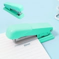 thumbnail image 1 of Stapler Macaron Color Multifunctional | Easy Press Ergonomic Grip | Binds 20-30 A4 Sheets | Fits 24/6 26/6 Staples | Compact 12.5x5x4cm | Pink Green Blue | Office Desktop Tool, 1 of 6
