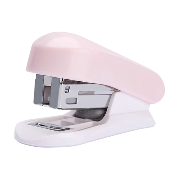 Stapler with Staples - Mini Stapler for Students and Office, 26/6 Staples, Labor-Saving Binding Machine for Paper, Blue or Pink