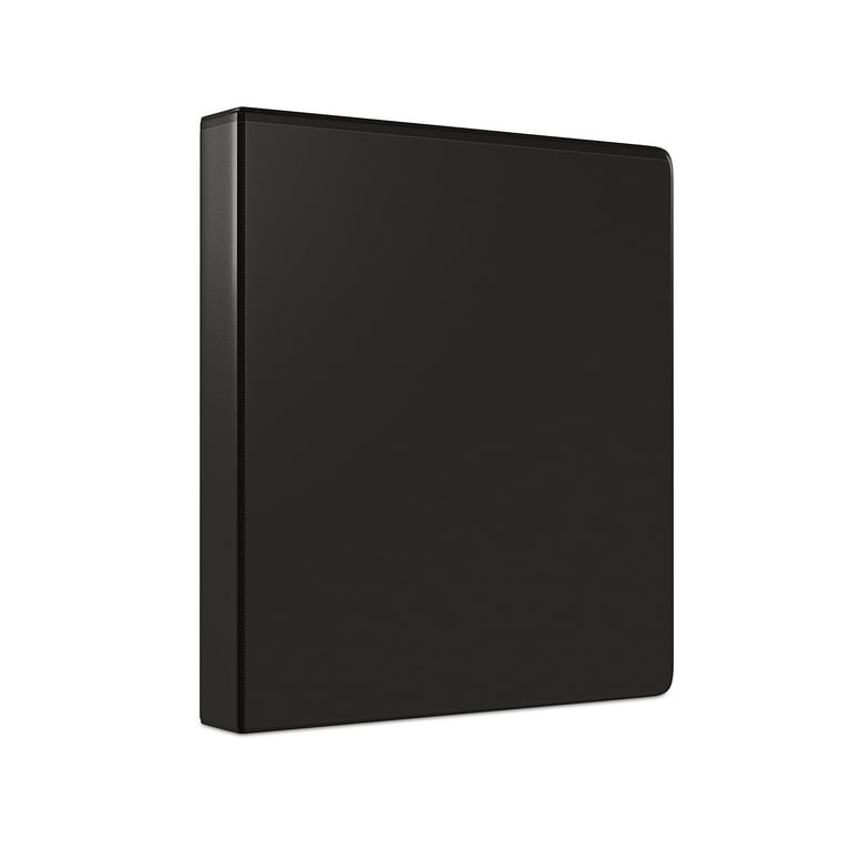 Black Letter Size Standard View Binders [Round Ring] (12/Box)