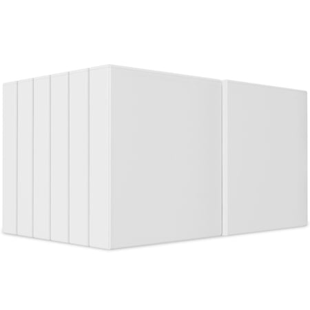 Staples 1-1/2" Simply View Binders with Round Rings White 12/Pack 23729/21686