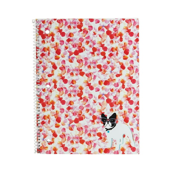 Staples 1 Subject Notebook Wide Ruled Frenchie 8" x 10-1/2" 52523M