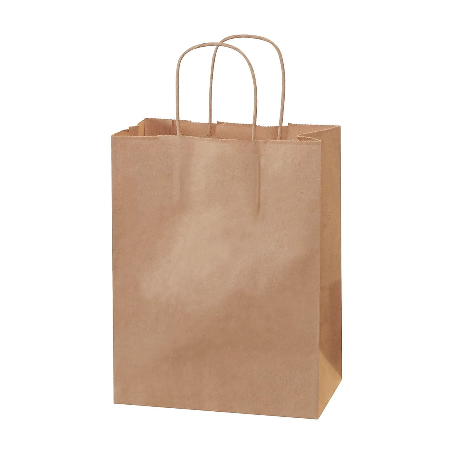 Staples 10.25" x 4.5" Kraft Paper Shopping Bags Kraft 250/Carton (BGS103K)