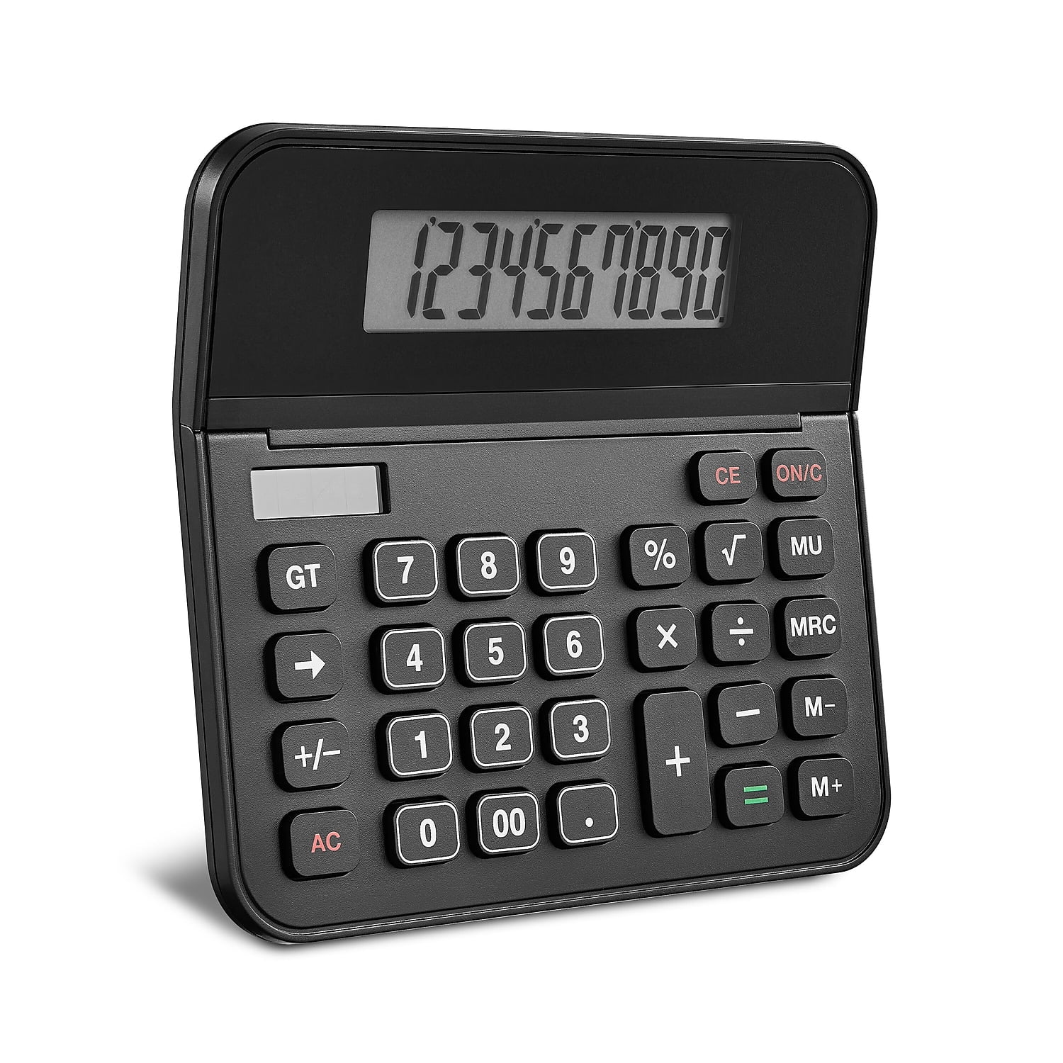 Staples 10-Digit Battery/Solar Powered Basic Calculator Black 2/Pack ST250-CCVS