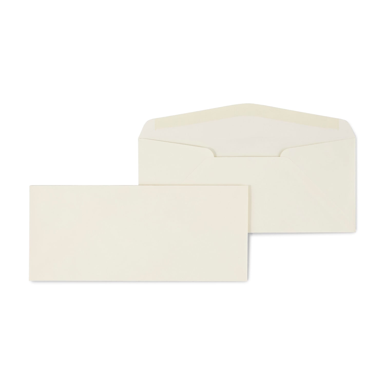 Staples #10 Premium Diag-Seam Gummed Envelopes 4-1/8" x 9-1/2" Ivory 500/BX 918211