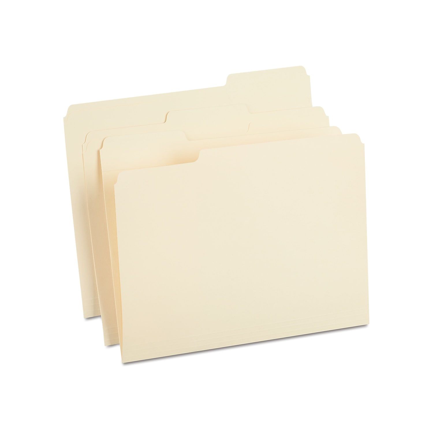 Office Depot File Folders, 1/3 Tab Cut, Legal Size, 30 Recycled, Manila, Pack Of 100, OD753 1/3