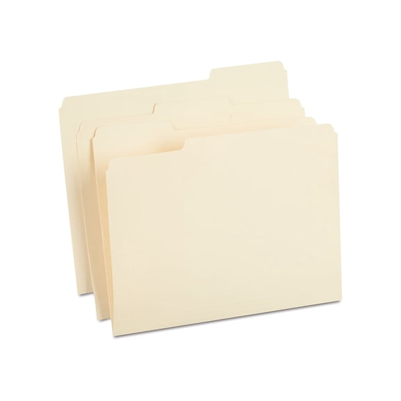 Staples 100% Recy Reinforced Top-Tab File Folders 1/3 Cut Manila Letter 50/Bx TR452830/452830