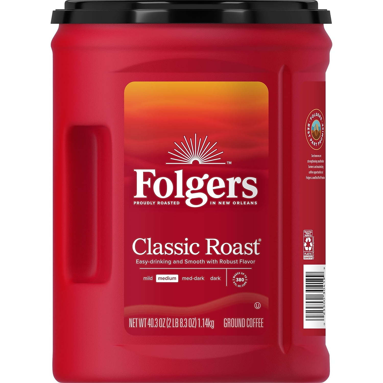 Folgers Classic Roast Ground Coffee Medium Roast 40.3 oz. (2550000529C) 2802493