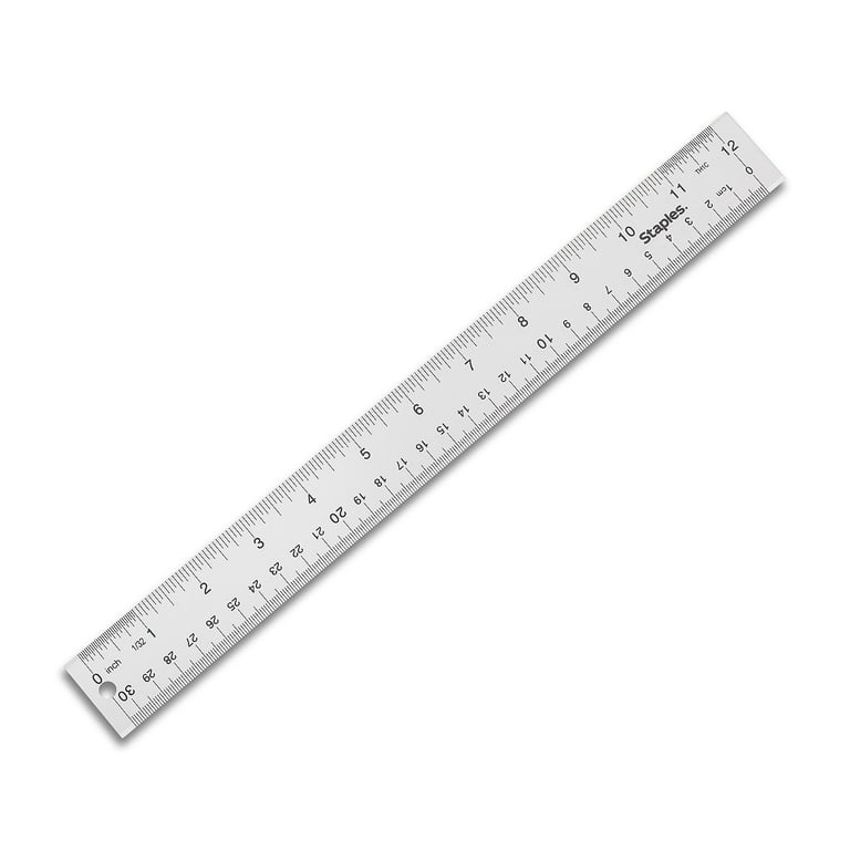 Metric Imperial Rulers. Scale for a Ruler in Inches and