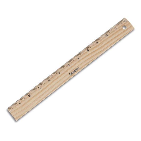 Staples 12" Imperial Scale Ruler (51881-CC) 2773034