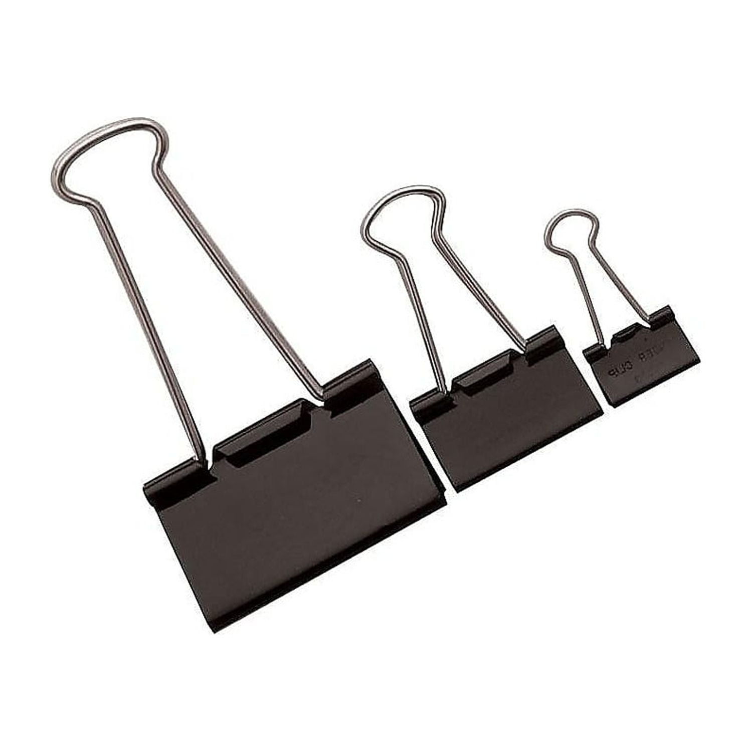 Office Depot Brand Binder Clips Small 34 Wide 38 Capacity Black 12