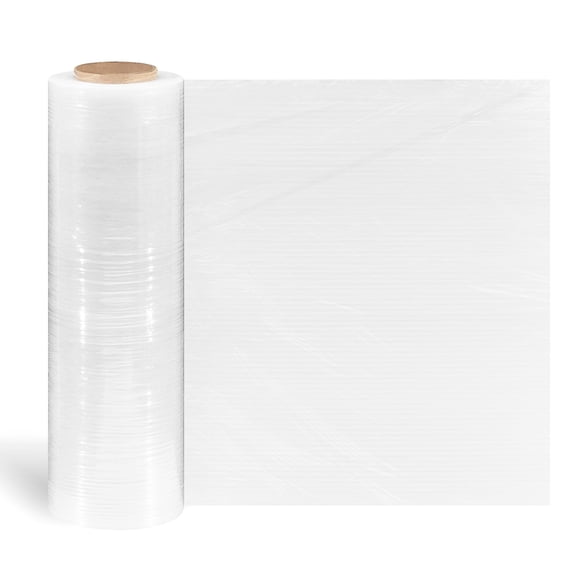 Staples Stretch Wrap, 80 Gauge, 18 x 1500, Clear Pallet Stretch Film for Secure Wrapping & Shipping 4 Rolls per Case