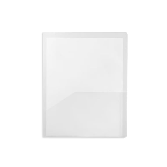 Staples 2 Pocket Folder Letter Size Clear 3/Pack ST26382-CCVS