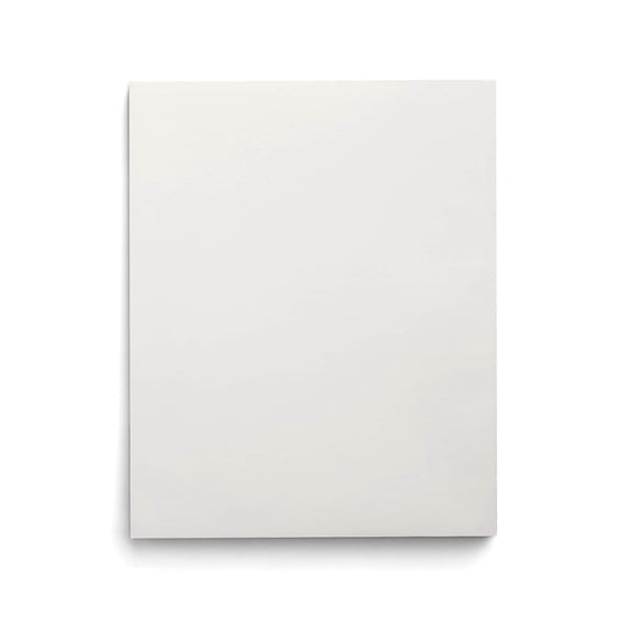 Staples 2‑Pocket Folders, White, Letter‑Size Durable Paper File Folders for Classroom & Office Organization, 25/Box