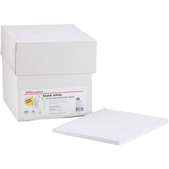 Staples Computer Paper 177154 - 20 lb, Blank, White - 2500 Sheets