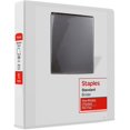Staples 2661501 Standard 1.5Inch 3Ring View Binders White 12/Carton