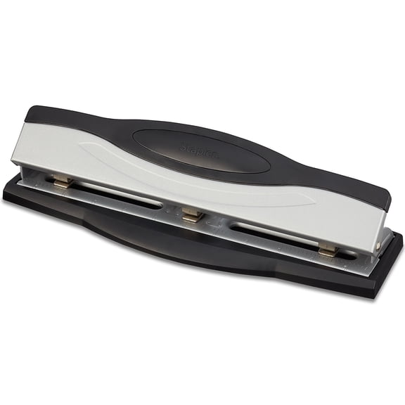 Staples 26639 Adjustable 3-Hole Punch 15 Sheet Capacity 649446