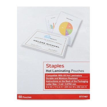 500 Pack 3 Mil Thermal Laminating Pouches – Letter Size 9x11.5 Inches – Clear