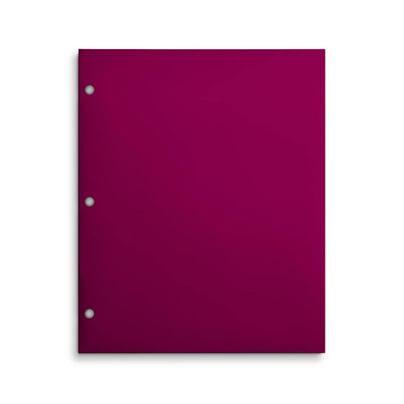 Staples 4-Pocket 3-Hole Punched Presentation Folder Pink 56214-CC