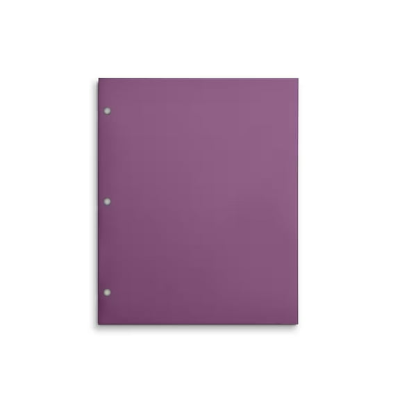 Staples 4-Pocket 3-Hole Punched Presentation Folder Purple 3/Pack ST56216-CCVS
