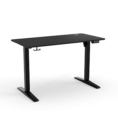 Staples 48"W Electric Rectangular Adjustable Standing Desk, Black (ST63656)