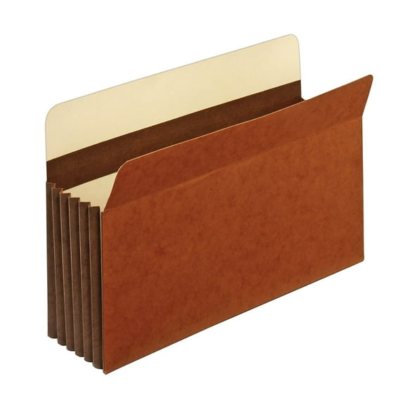 Staples 5-1/4" Heavy-Duty Expanding Pockets Legal Size Brown 10/BX 704401