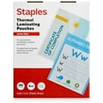 thumbnail image 1 of Staples 5 mil Thermal Laminating Pouches Letter Size 100 pack 489526, 1 of 4